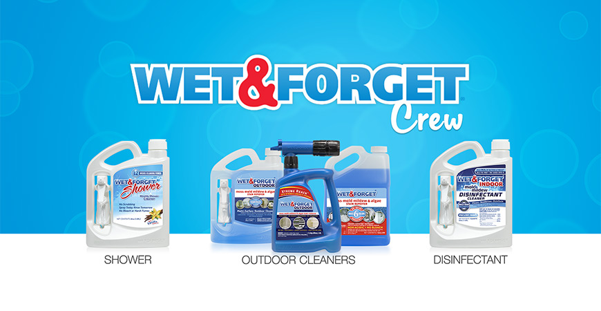 Wet and Forget Indoor Mold Mildew Disinfectant Cleaner - 1 Gallon