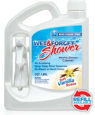 WET & FORGET 805048 Stain Remover, 48 oz, Liquid, Clear Yellow